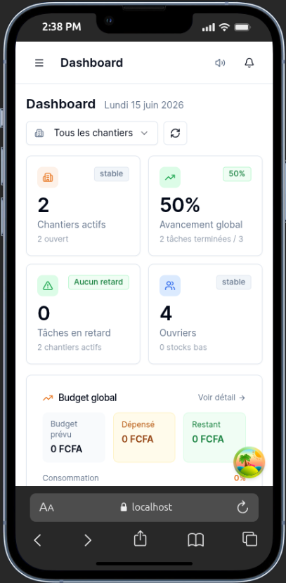KANBATI sur mobile