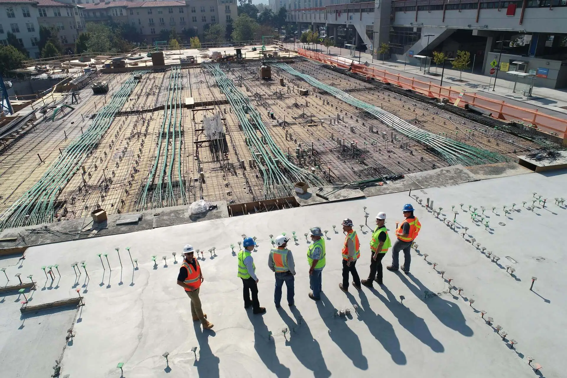 Équipe sur un chantier